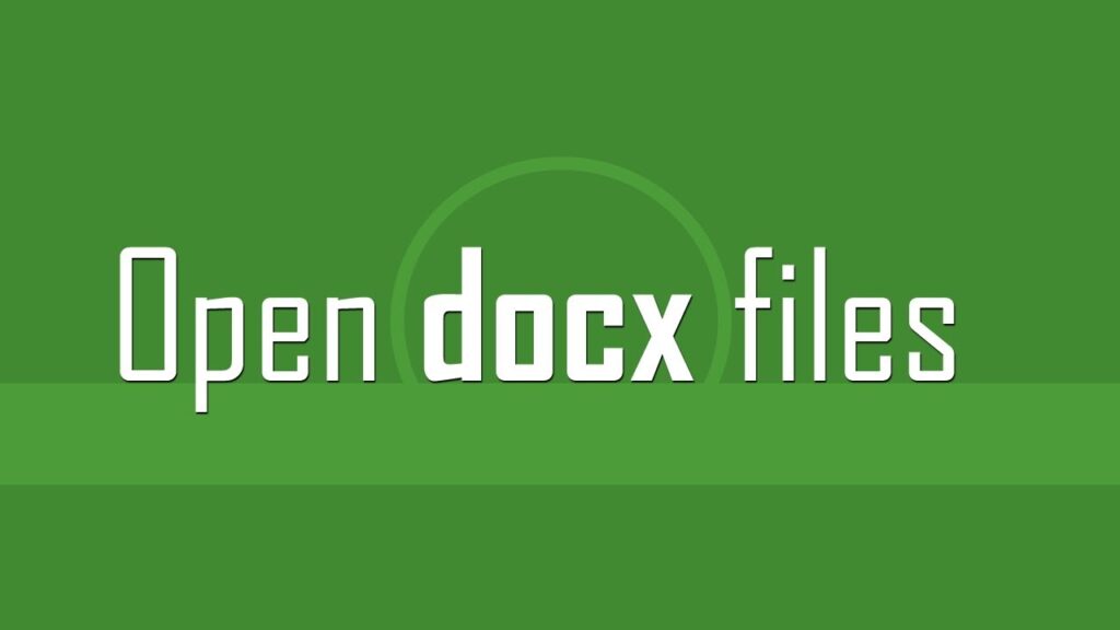 how to open docx file